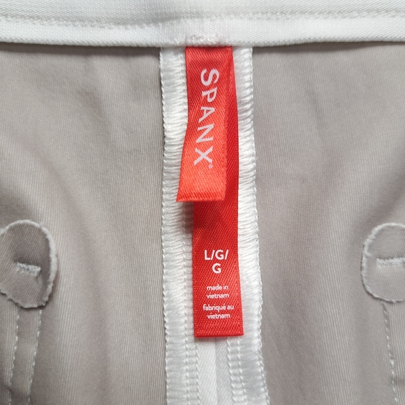 SPANX Women's On-the-Go Leg Wide White Pants With Ultimate Opacity Technology L - Picture 9 of 16